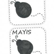MAYIS Ayı Harfleri ve Karakterler