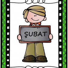 Eğitici Şubat Ayı Tanıtımı - Çocuk İllüstrasyonu