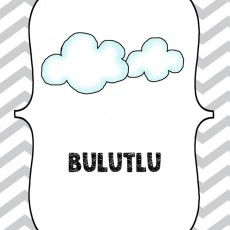 Bulutlu Hava Durumu Eğitimi Duruş Makarası