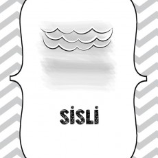 SİSLİ - Sesli Harfler ve Gölgelendirilmiş Dalga Teması