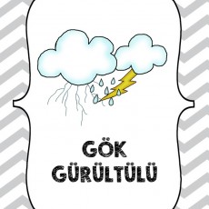 Gök Gürültülü Atmosferik Olay Simgeleri
