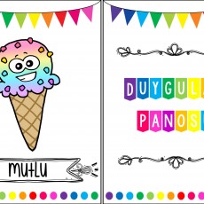 Duygular Panosu: Mutluluk ve Renkli Duygular Konseptli Eğitim Materyali