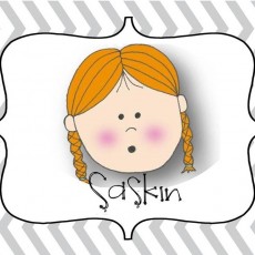 Kız Çocuk Karakteri: Saçlarında İki Örgü Olan Sevimli Kız