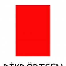 Dikdörtgen - Kırmızı Renk Tanıtımı ve Şekil Öğretimi