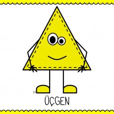 Sarı Üçgen Karakter Eğitimi - Geometri Öğretimi