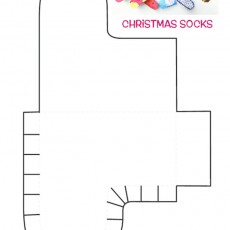 Christmas Socks Craft Template