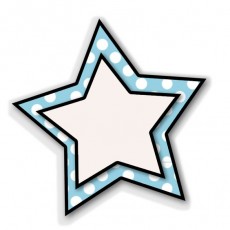 Polka Dot Star Shape for Educational Materials