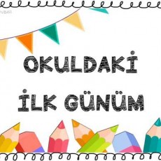 Okuldaki İlk Günüm: Renkli Kalemlerle Eğitim Materyali