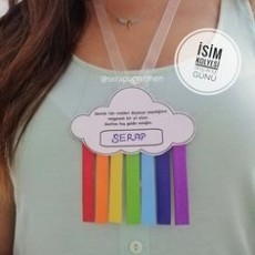 Isim Kolyesi Günü: SERAP ile Renkli Etiketler