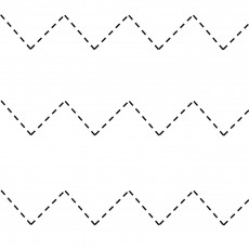 Zigzag Deseni: Siyah Kesik Çizgiler İle Oluşan Eğlenceli Grafik Tasarım