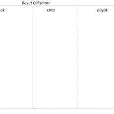 Büyüklük Sınıflandırması: Büyük, Orta, Küçük Başlığıyla Boyut Çalışması