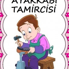 AYAKKABI TAMİRCİSİ: Çocuklar İçin Eğitici Görsel - Meslek Tanıtımı ve El Becerileri