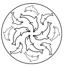 Dolphin Shape Counting and Coloring Activity: 12 DOLPHINS (Twelve Dolphins)