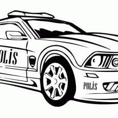 Polis Aracı Çizimi - Eğitim İçin Araçlar
