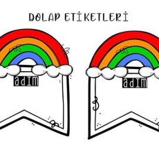 DOLAP ETİKETLERİ - Renklendirilmiş Grafik Tasarım ile Öğretici Etiketler