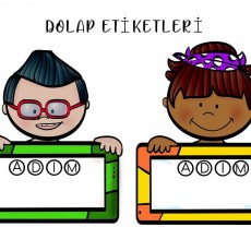 DOLAP ETİKETLERİ - Çocuklar için İsim Etiketleme Eğitimi (ADIM)