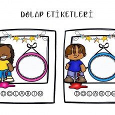 DOLAP ETIKETLERI: İki Çocuk ve Boş Etiketler, Eğlenceli Tasarım