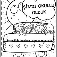 ŞİMDİ OKULLU OLDUK - Okul Başlangıç Temalı Eğitici Görsel