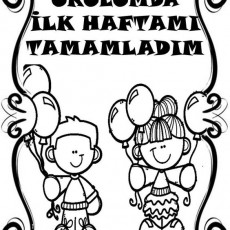 Okulumda İlk Haftamı Tamamladım - Çocuk ve Balonlar