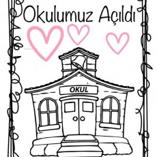 Okulumuz Açıldı - Eğitim Materyali, Okul İllüstrasyonu