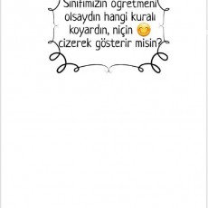 Sınıf Kuralları Tasarımı İçin Eğitsel Materyal