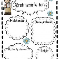 Öğretmen Tanıtım Formu - Hakkında, Deneyimlerim, İlgilerim ve İletişim Bilgileri