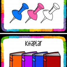 Raptıyeler ve Kitaplar: Renkli Ofis Malzemeleri ve Eğitim Araçları