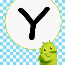 Android Karakteri ve Büyük Harf Y Eğitimi