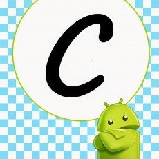 Eğitici Görsel: C Harfi ve Android Karakteri