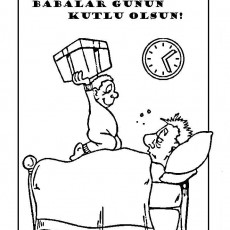 Babalara Özel Hediye Sürprizi - Babanın Günü Kutlama İllüstrasyonu