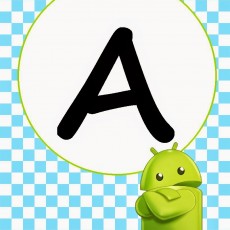 Eğitim Materyali: 'A' Harfi ve Android Karakteri