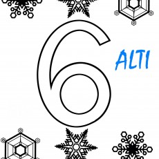 6 ALTI - Altı Sayısının Öğretilmesi ve Kar Tanesi Teması