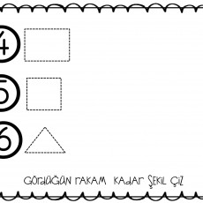 Rakam ve Şekil Tanıma Eğitimi - 4, 5, 6 Sayıları ve Geometrik Şekiller