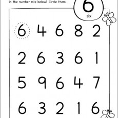 Number Scramble - Finding the Number 6 (six) in the Grid