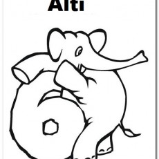 Altı 6 Elefant Sayısı Öğrenimi