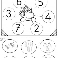 Rakamları Eşleştirme Etkinliği: 2, 3, 4, 5, 6, 7 Sayıları ve Çeşitli Nesneler