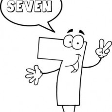 Eğitsel Materyal: Sayı ve Harf Eğitimi - 7 (SEVEN)