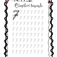Eğitici Çizgi Tamamlama Etkinliği - 7 Sayısı