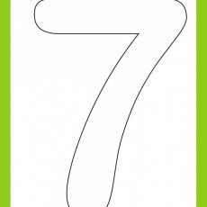 Eğitici Renkli Rakam 7 - Sayı Öğrenme Etkinliği