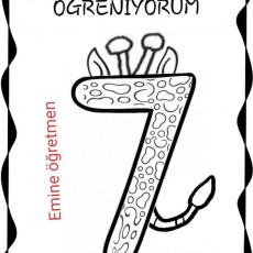 7 Rakamını Öğreniyorum - Sayı Eğitimi