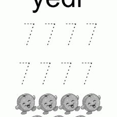 Yedi Öğrenme Materyali - 7 Rakamı ve Yazımı