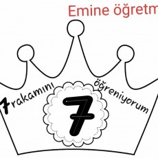 Emine Öğretmen'in 7 Öğreniyorum Taç Tasarımı