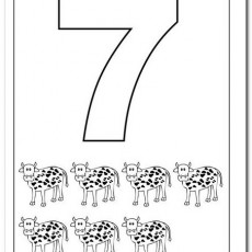 Yedi Sayısı ve İnekler - 7 Cattle Counting Educational Material