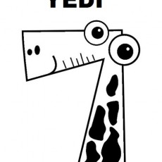YEDİ - 7 Sayısı ve Zürafa Karikatürü