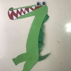 Yedi Sayısı ve Krokodil Figürü: Eğitimsel Kesim ve Yapıştırma Etkinliği