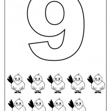Sayı ve Hayvan Sayımı: 9 (dokuz) Tavuk Şekilleri İçerir