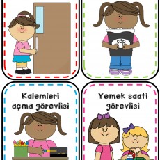 Okul Görevlileri: Kapı, Çöp, Kalem Açma ve Yemek Saati Görevi