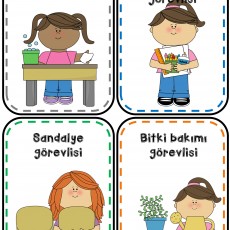 Sınıf Görevlileri: Temizlik, Malzeme, Sandalye ve Bitki Bakımı