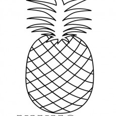 ANANAS - Meyve Çizimi ve Renklendirme Etkinliği