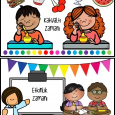 Kahvaltı ve Etkinlik Zamanı - Eğitim Materyali